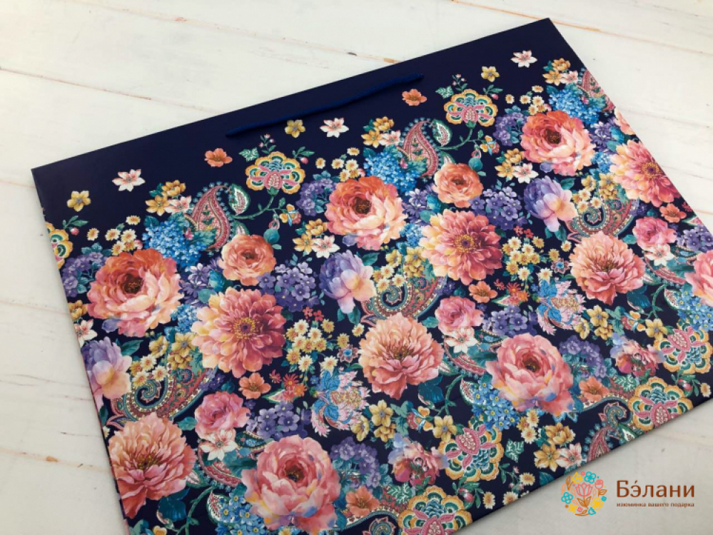 Geantă Cadou „Mix Flowers” fantasy L