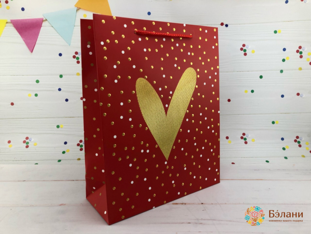 Geantă Cadou „Spațiu Dragoste” Roșu M