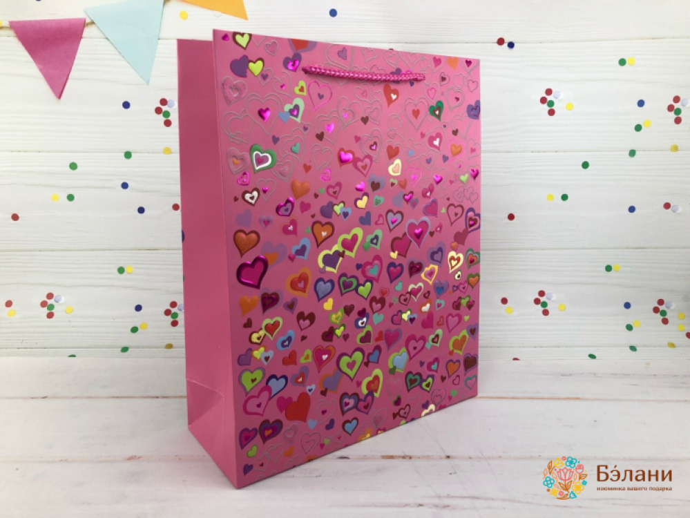 Geantă Cadou „Boom Love” Roz M