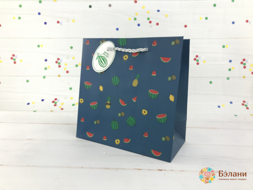 Geantă Cadou "fruity" Albastru S