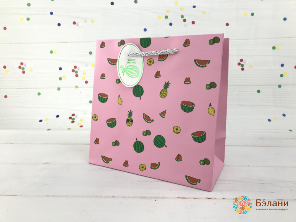 Geantă Cadou "fruity" Roz S