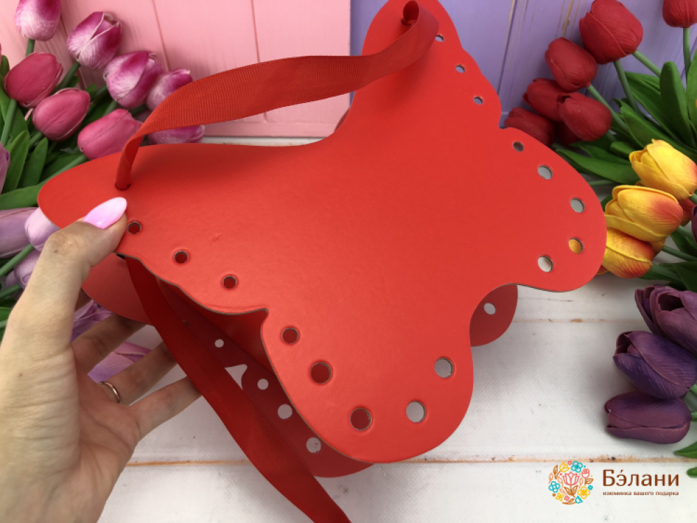 Cutie De Flori Fluture Roșu | 2