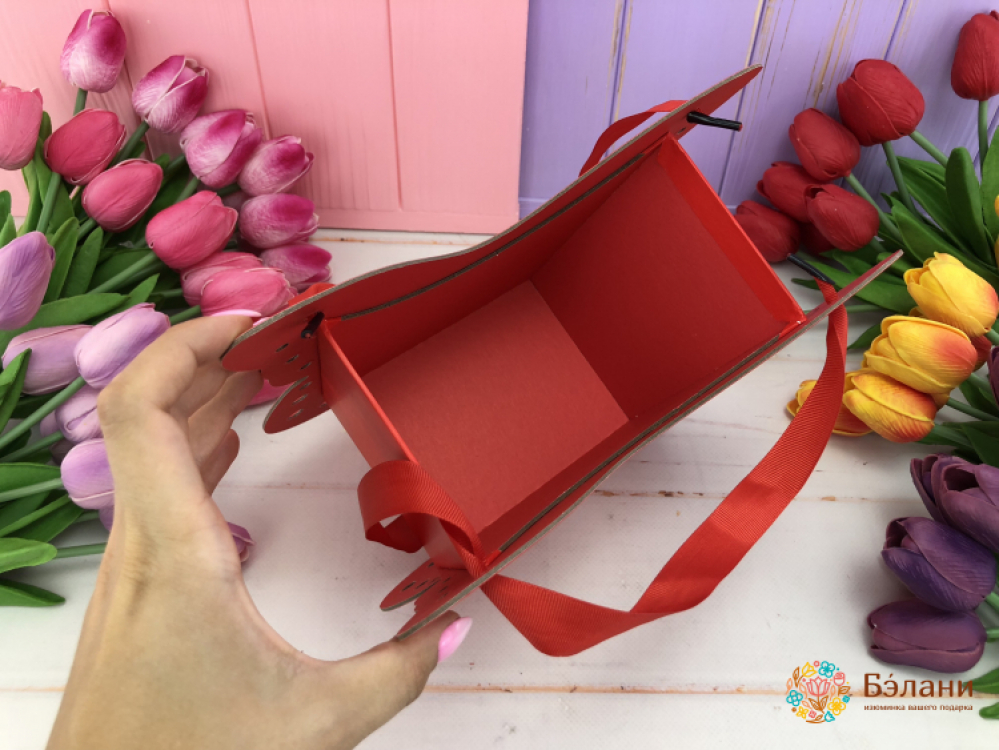 Cutie De Flori Fluture Roșu | 4