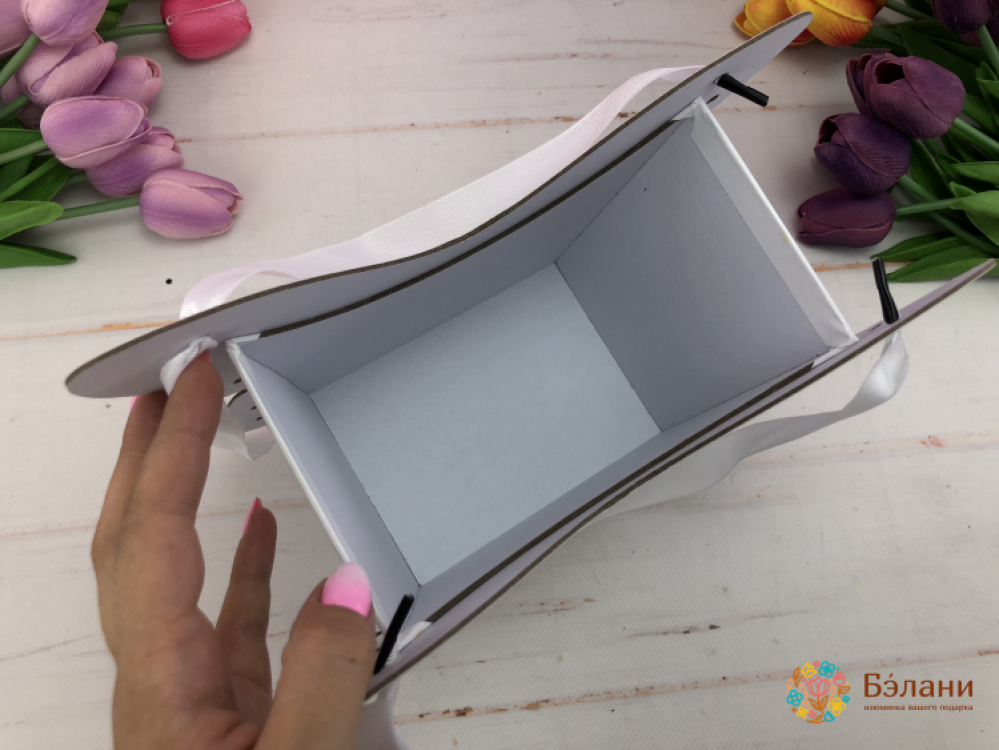 Cutie Cu Flori Fluture Alb | 3