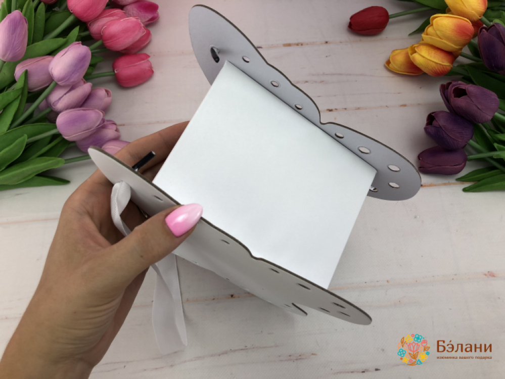 Cutie Cu Flori Fluture Alb | 4