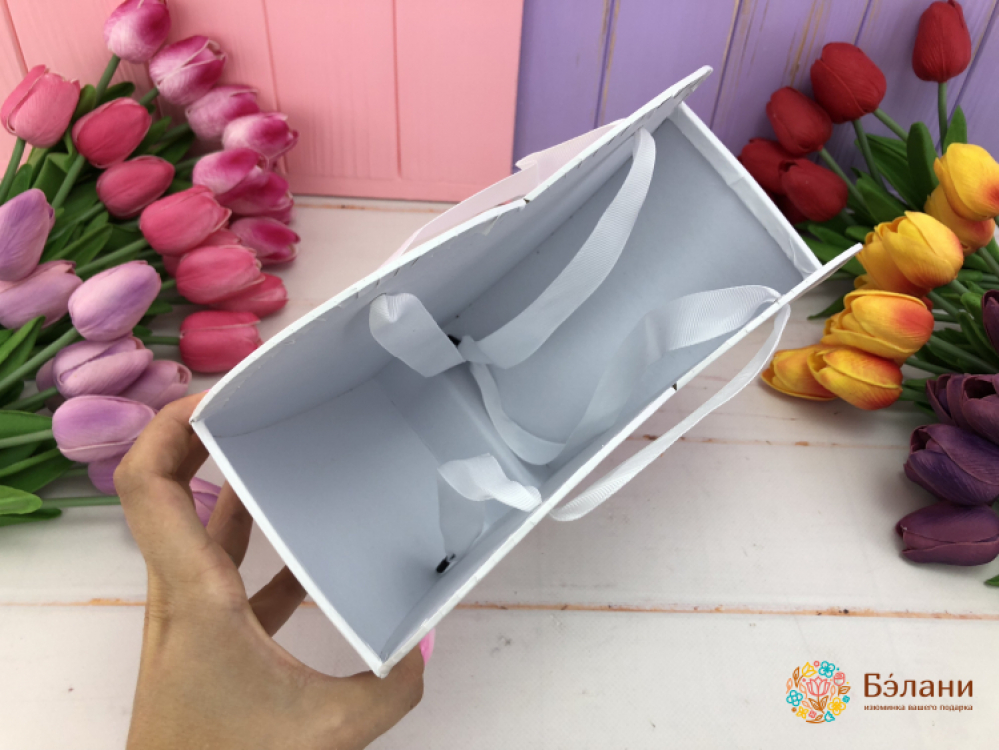 Cutie Cu Flori „Cu Dragoste” Alb | 2