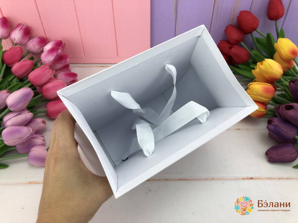 Cutie De Flori Elegantă Albă | 4