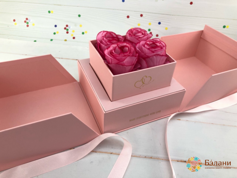 Cutie Cu Flori „Imperial” Roz