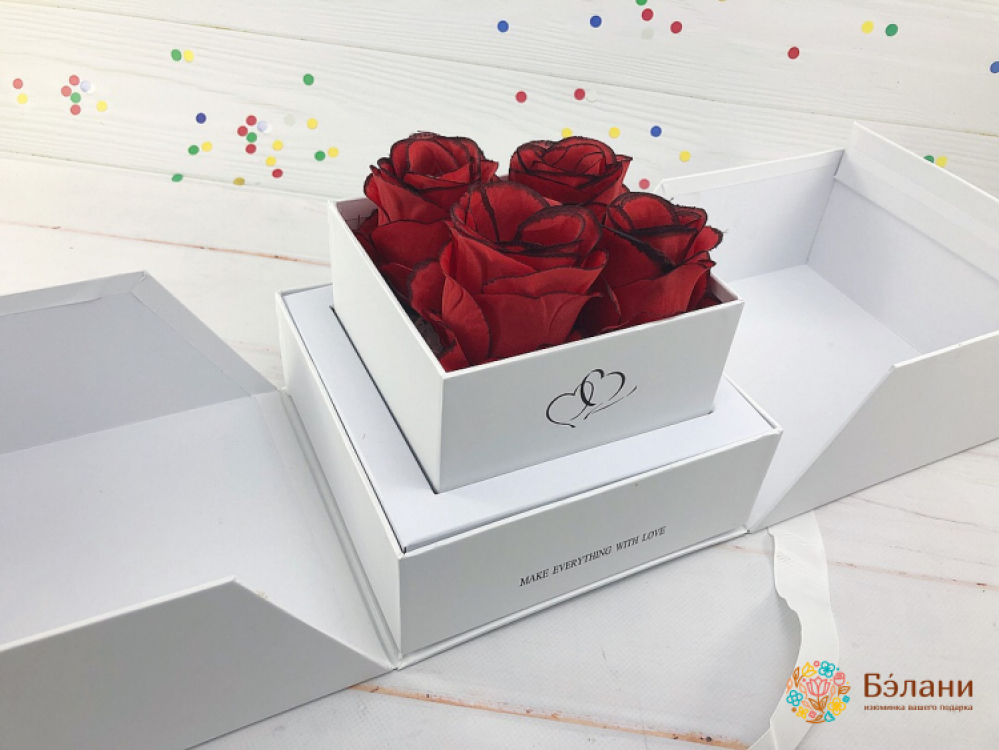 Cutie De Flori Alb "imperial"