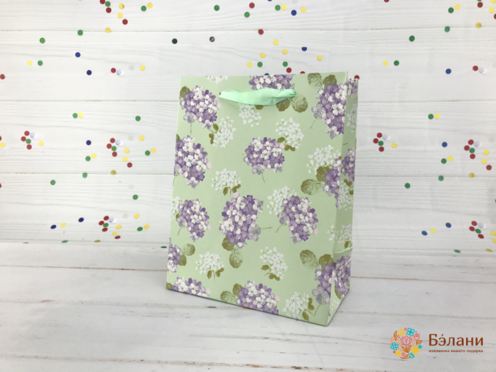 Geantă Cadou "trandafir Vintage" Mentă M