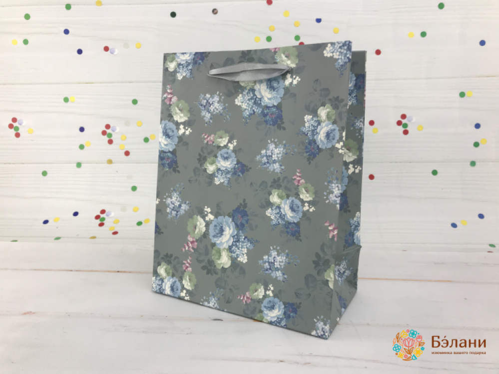 Geantă Cadou "rose Rose" Albastru S