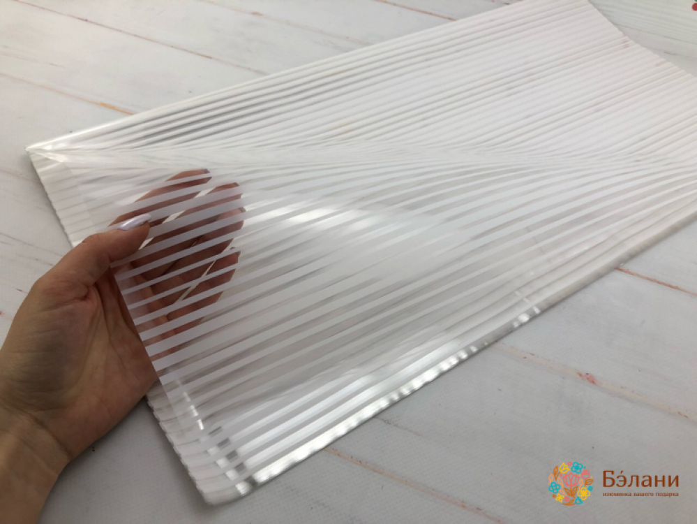 Trasarea Hârtiei „Dungi Transparente” Alb