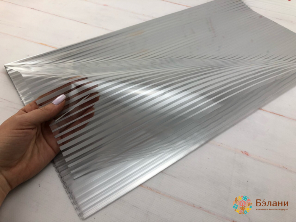 Urmărirea Hârtiei „Dungi Transparente” Argintii