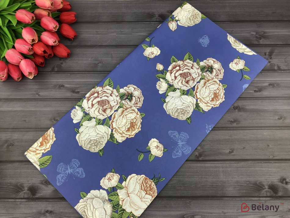 Trandafiri De Hârtie "trandafiri Vintage" Albastru