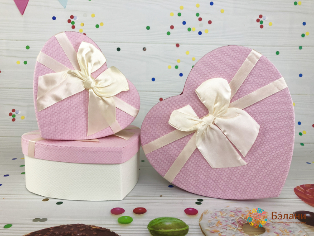 Cutie În Formă De Inimă „Marshmallow” Roz