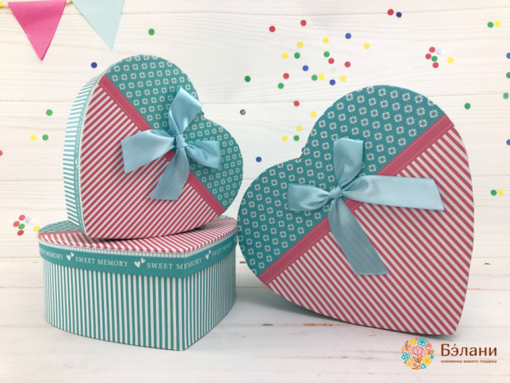 Cutie În Formă De Inima „Bubble Gum”