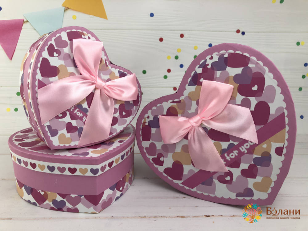 Nori De Inimi Cutie În Formă De Inimă Roz