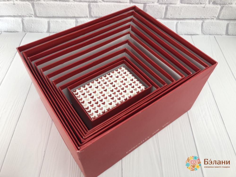 Cutie Cadou 10 Buc "inimi" | 2