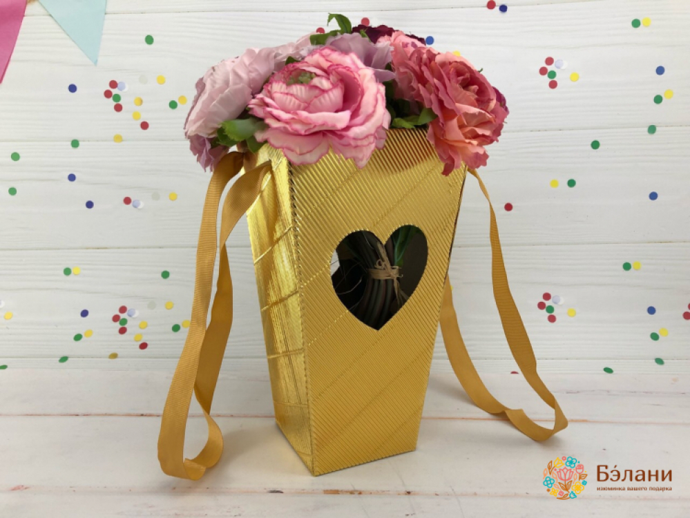 Cutie Floristică Pliabilă „Dragoste În Interiorul Aurului