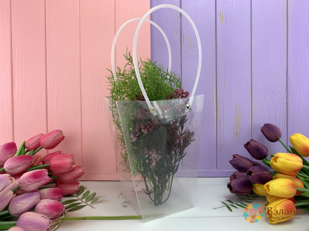 Geantă Transparentă Pentru Flori "invis" 26X35X13