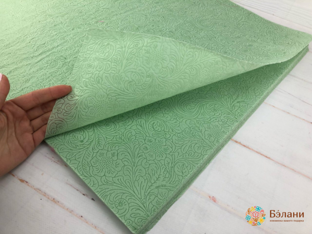 Flizelin Pentru Flori "trandafir" Verde