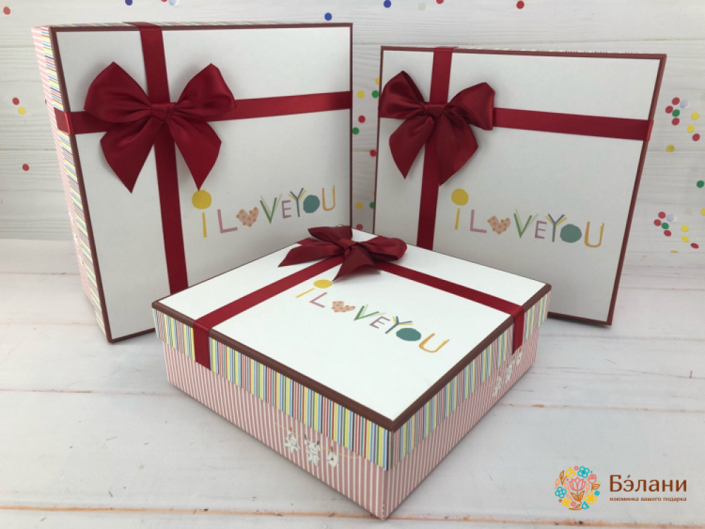 Cutie Cadou Cu Arcul „Te Iubesc”