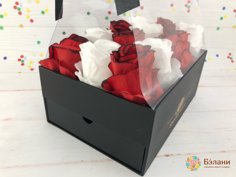 Cutie Cu Sertar "sweet Love" Negru | 2