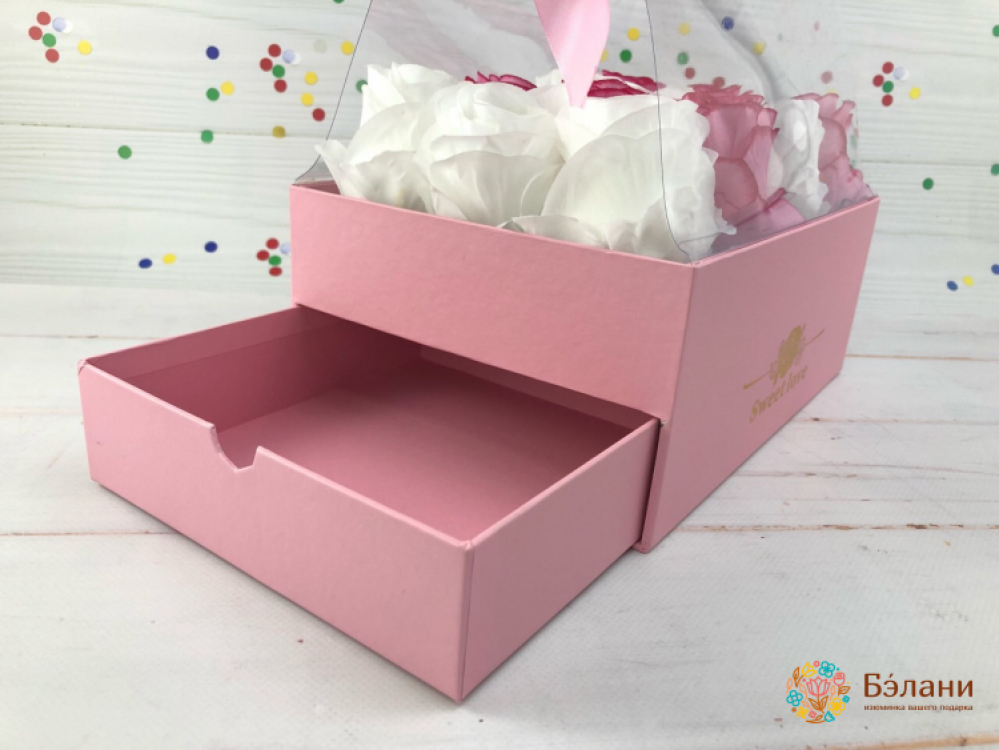 Cutie Cu Sertar "sweet Love" Pink | 2