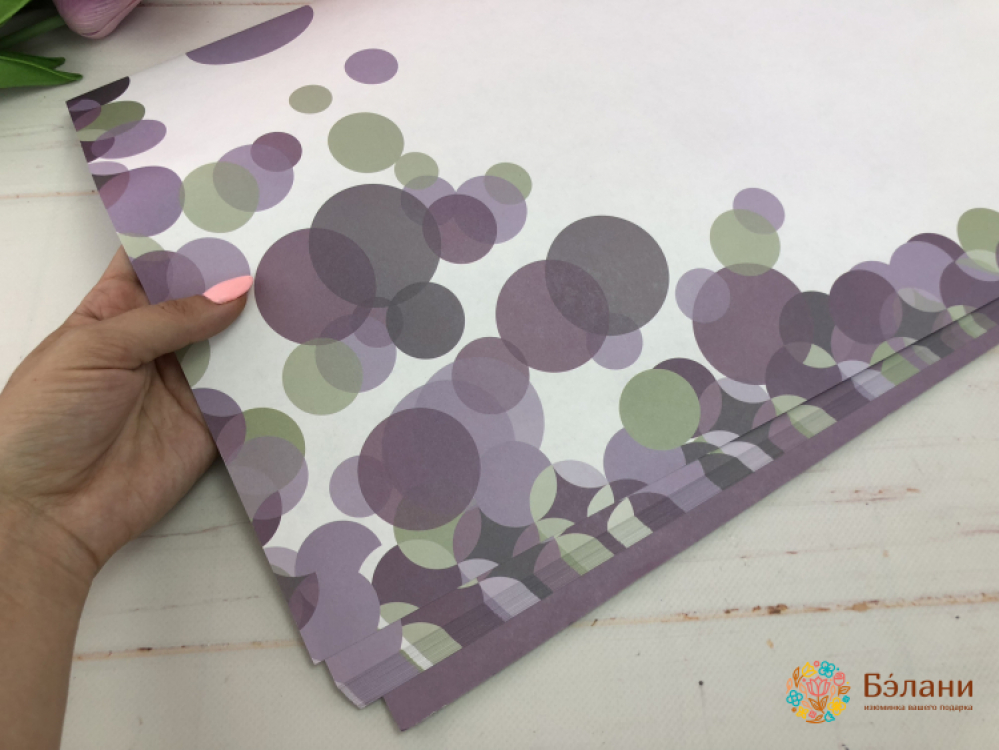 Hârtie Pentru Flori "bule" Gri | 4