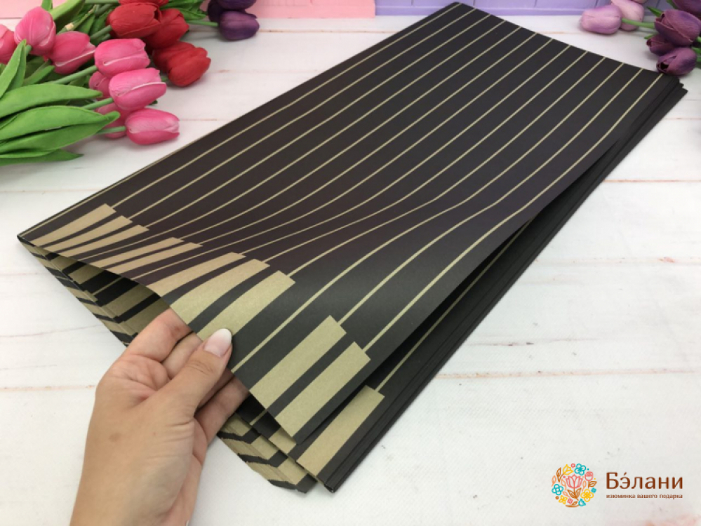 Hârtie Pentru Flori "pian" Negru