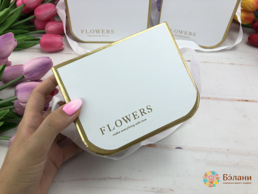 Cutie Cu Flori „Copil Auriu” Alb | 4