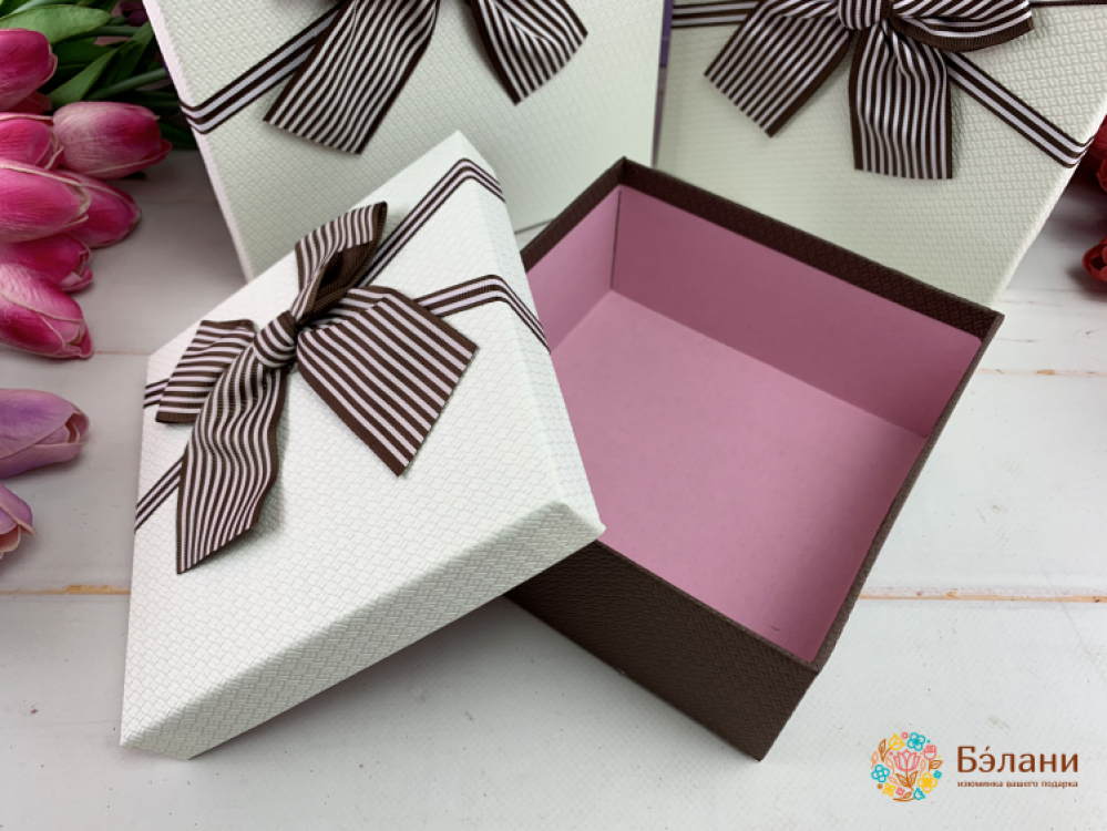 Cutie Cadou "arcul Gri" Alb | 2