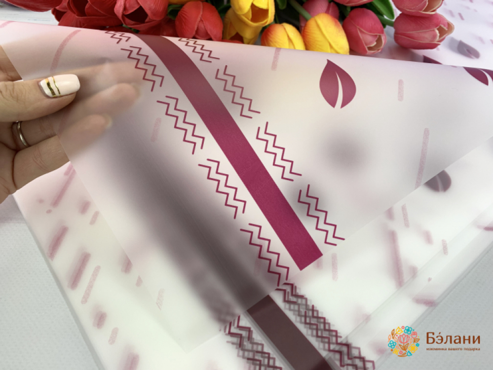 Hârtie De Urmărire Pentru Flori "frunza" Bordeaux | 2