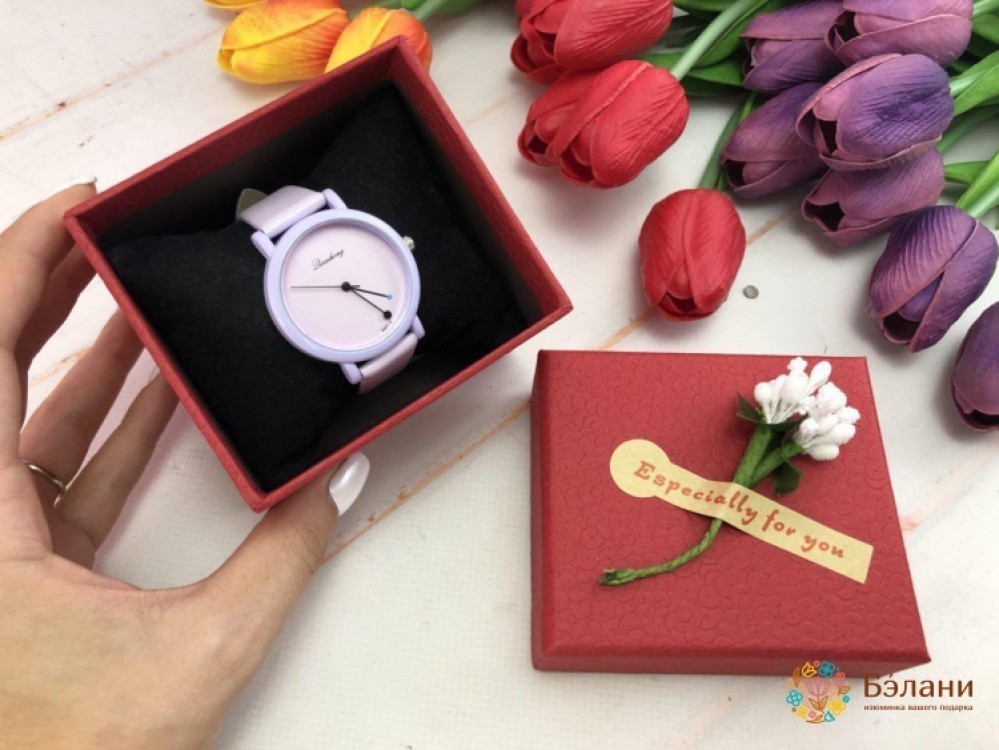 Cutie De Ceas „Cu Floare” Roșie | 4