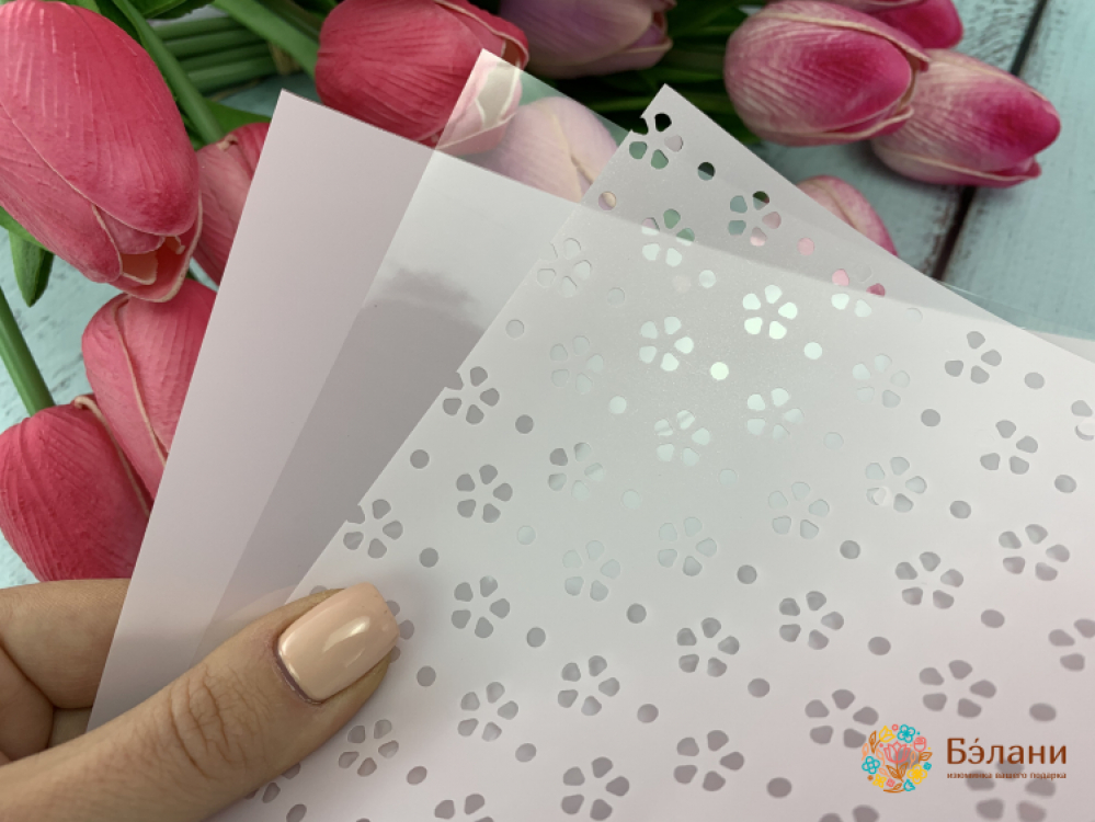 Hârtie De Urmărire Pentru Flori Roz "larg"