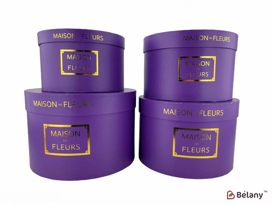 Шляпная коробка "Maison Fleurs" сиреневая | 3