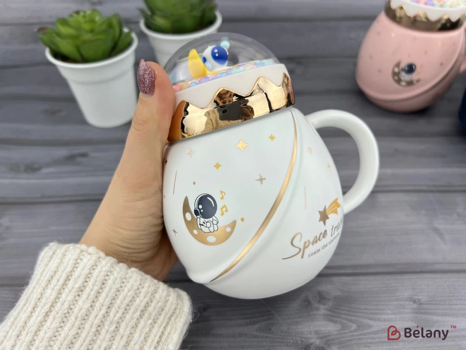 Cana Din Ceramica "lost In Space" Alba | 2