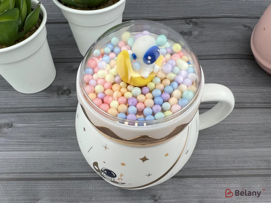 Cana Din Ceramica "lost In Space" Alba | 4