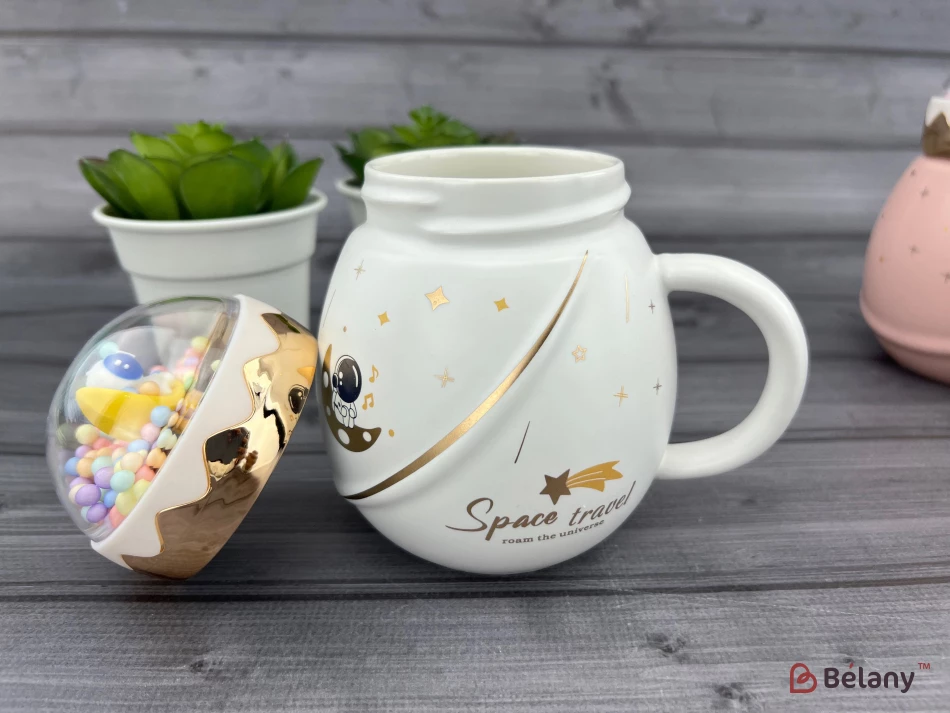 Cana Din Ceramica "lost In Space" Alba | 6