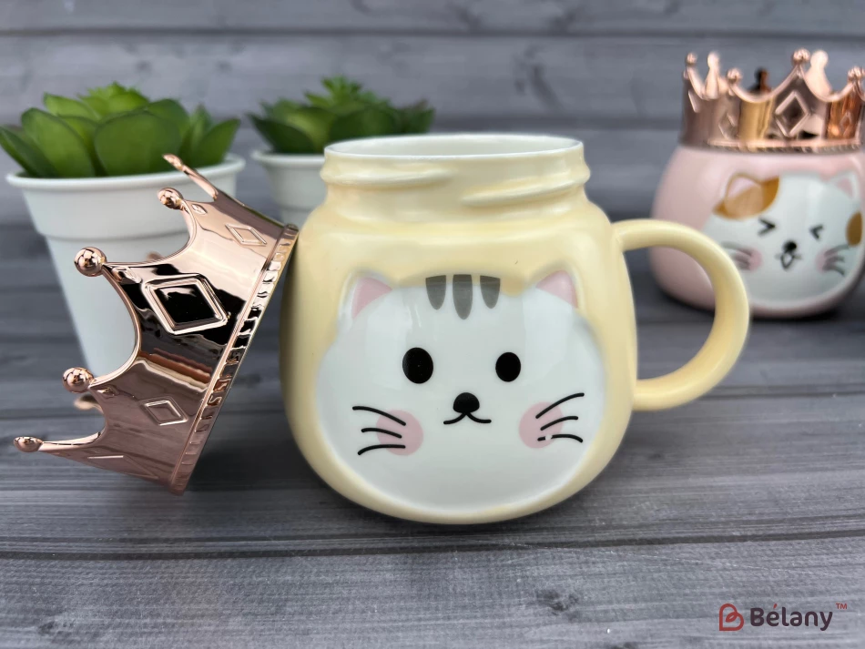 Cana Din Ceramica "kitty King" Piersic | 2