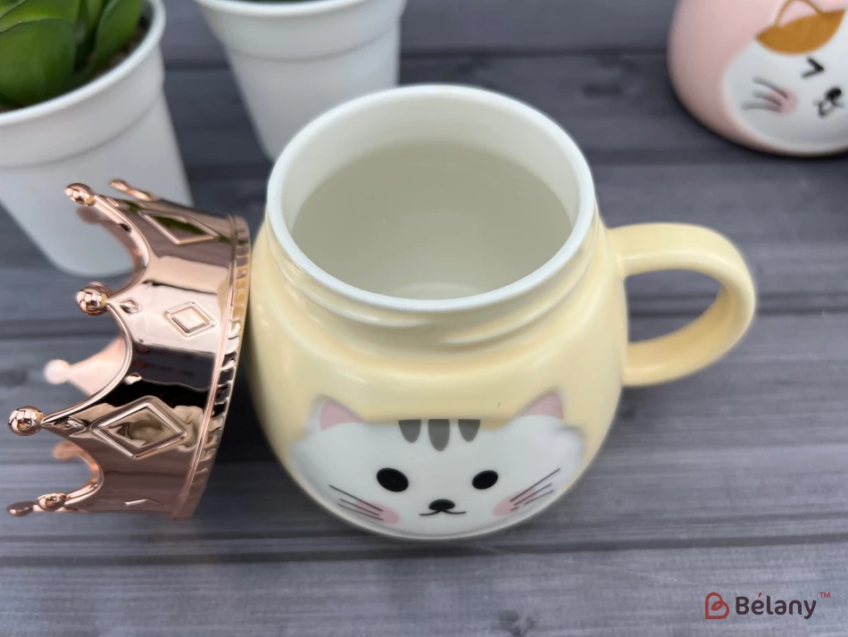 Cana Din Ceramica "kitty King" Piersic | 3