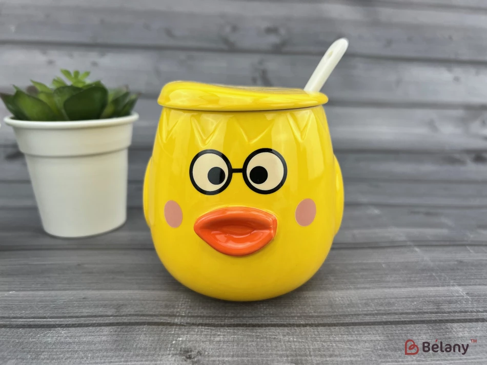 Cana Din Ceramica "ducky Face" Galbena