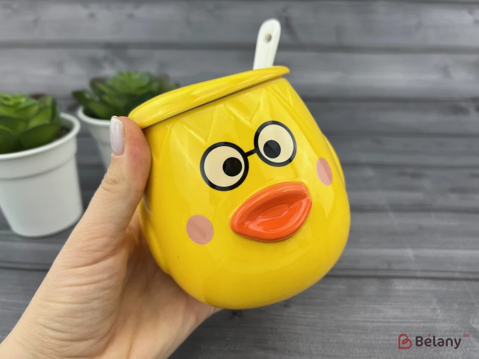 Cana Din Ceramica "ducky Face" Galbena | 2