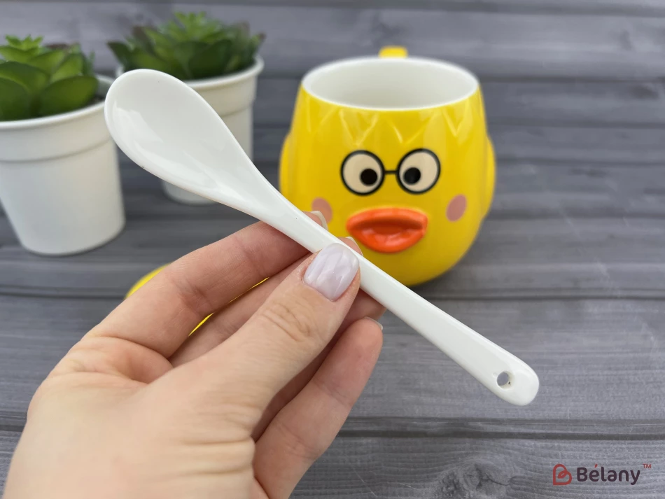 Cana Din Ceramica "ducky Face" Galbena | 3