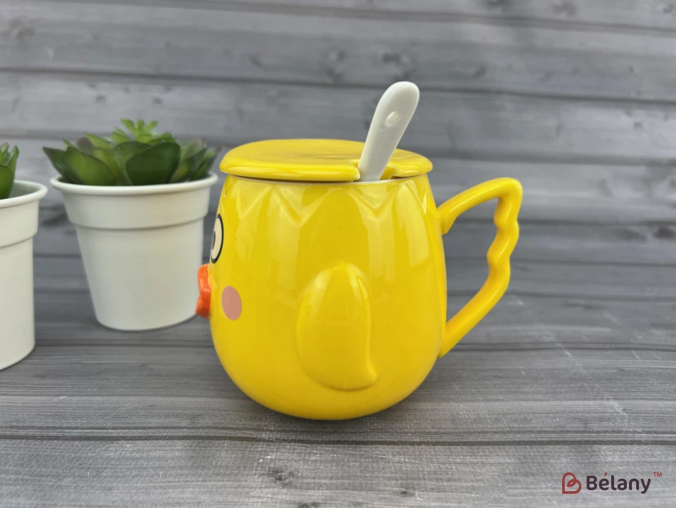 Cana Din Ceramica "ducky Face" Galbena | 4