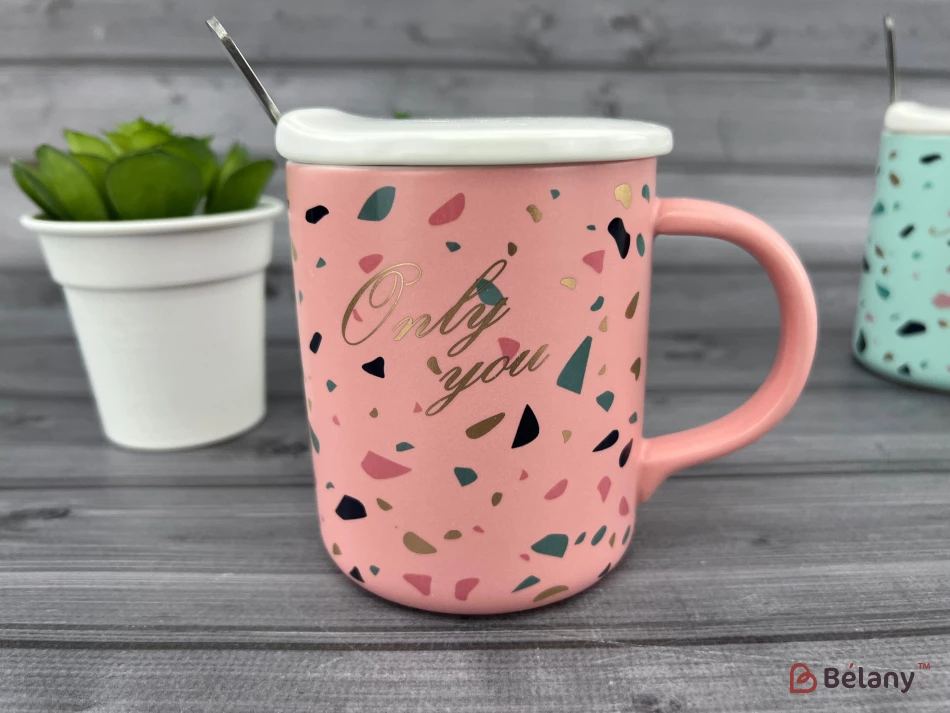 Cana Ceramica "colory" Roz