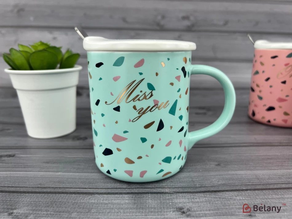 Cana Ceramica "colory" Albastra