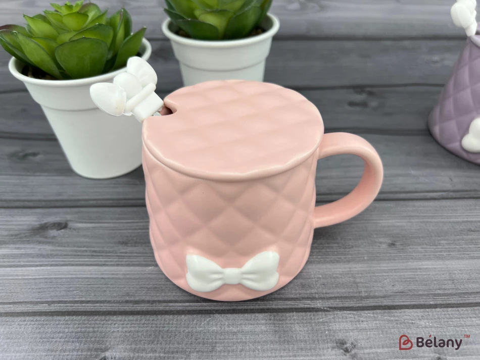 Cana Din Ceramica "softy Bow" Roz | 3