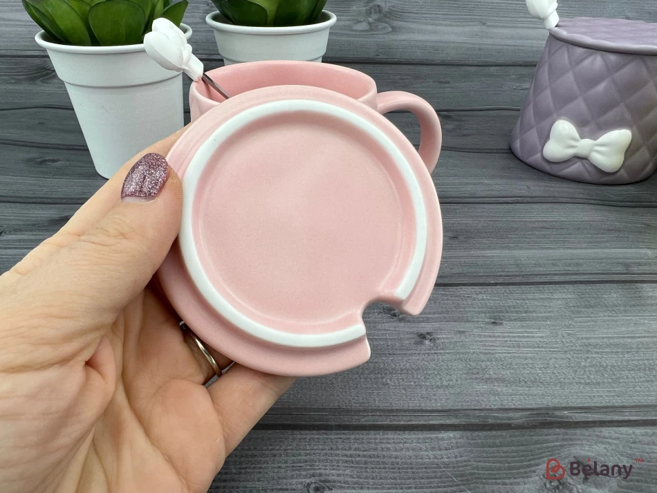 Cana Din Ceramica "softy Bow" Roz | 4