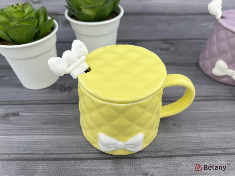 Cana Din Ceramica "softy Bow" Galbena | 3